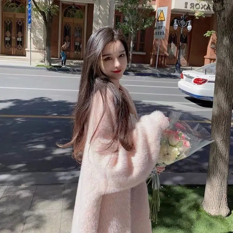 Plush Mink Knit Cardigan – Winter Luxe Edition