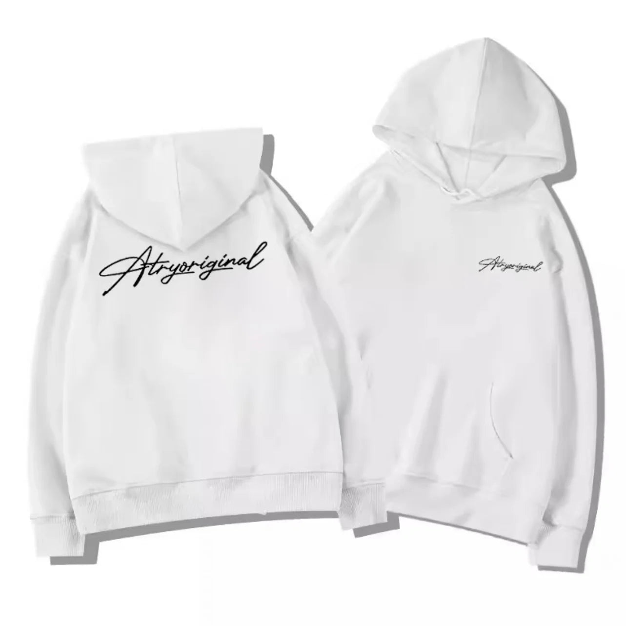 Winter Fade Letter Hoodie