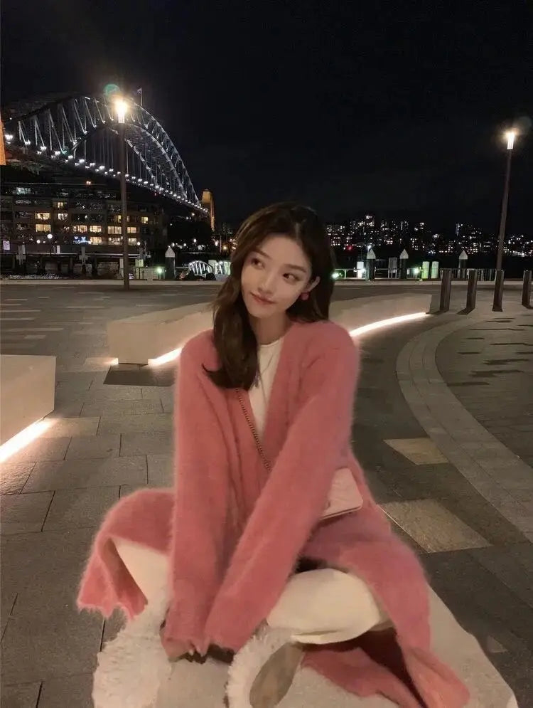 Plush Mink Knit Cardigan – Winter Luxe Edition