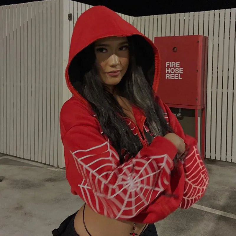 SilkWeb Sexy Zip Hoodie