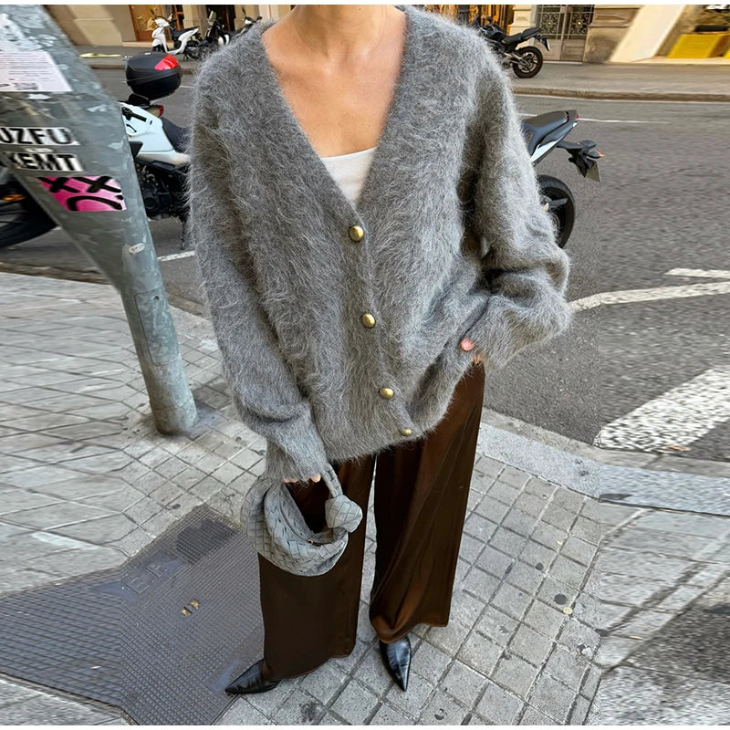 Sexy One-Shoulder Knit Sweater – 2025 Elegant Fit