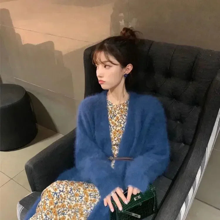 Plush Mink Knit Cardigan – Winter Luxe Edition