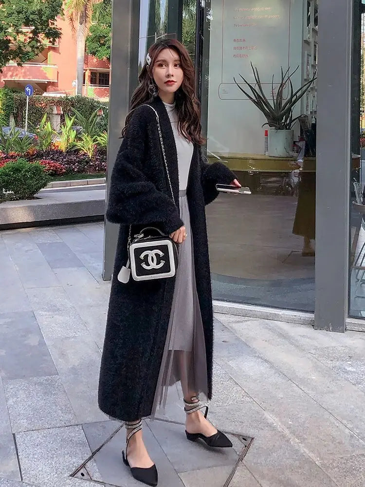 Plush Mink Knit Cardigan – Winter Luxe Edition