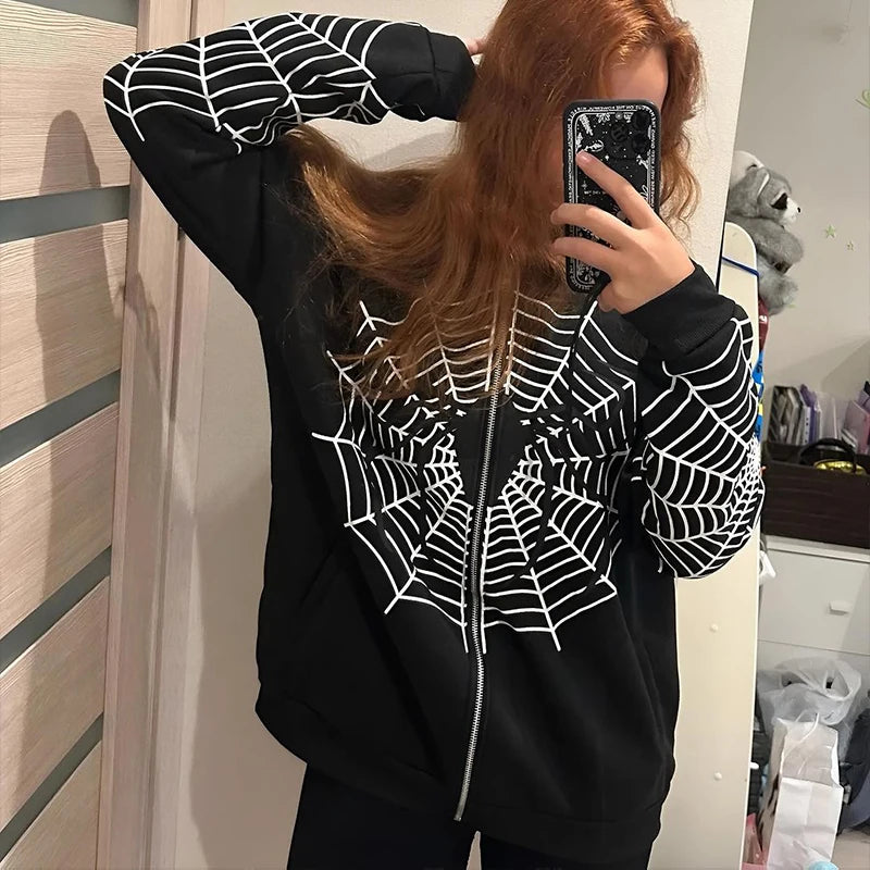 SilkWeb Sexy Zip Hoodie
