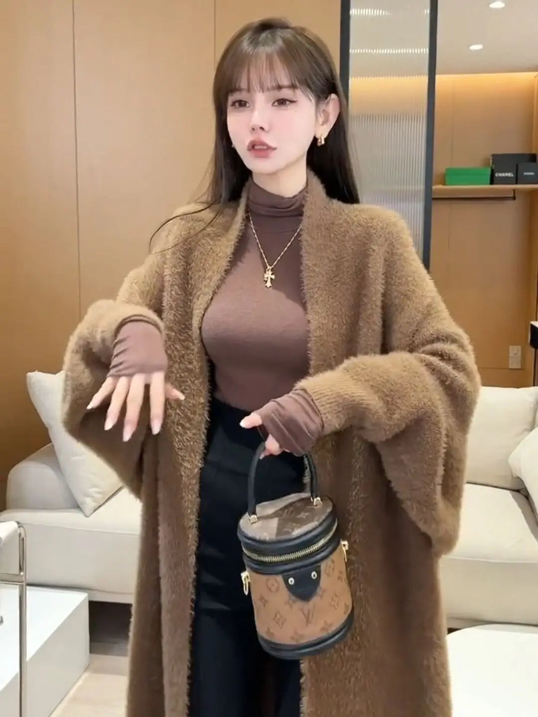 Plush Mink Knit Cardigan – Winter Luxe Edition