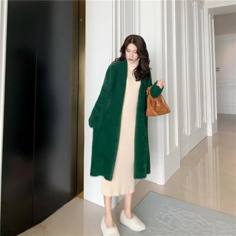 Plush Mink Knit Cardigan – Winter Luxe Edition