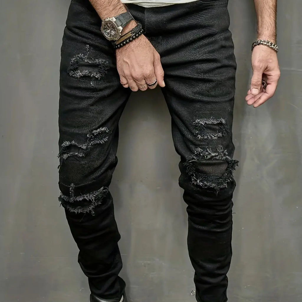 Ripped Edge Slim Denim – Tailored Fit