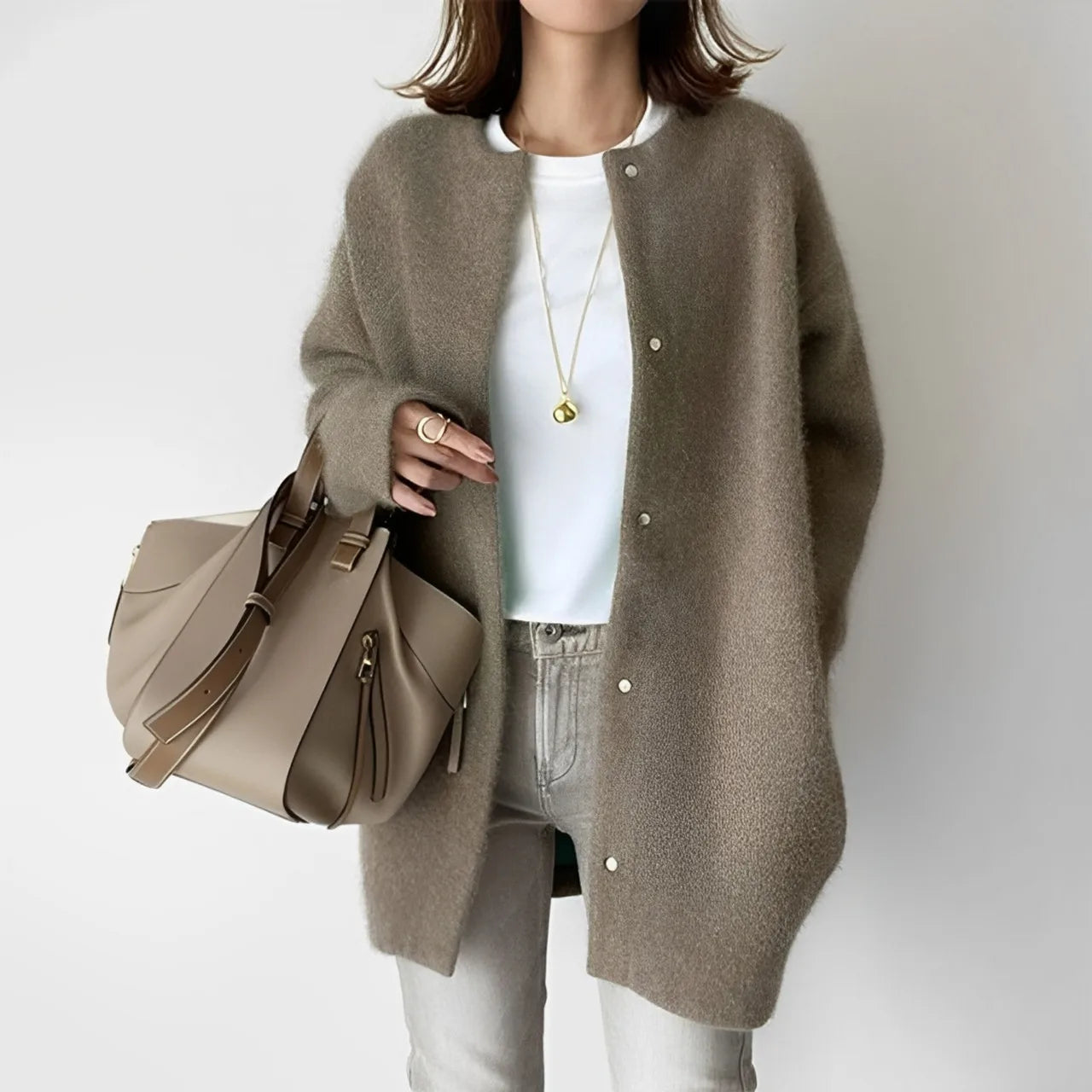 Soft Knit Button Cardigan – 2025 Autumn Luxe