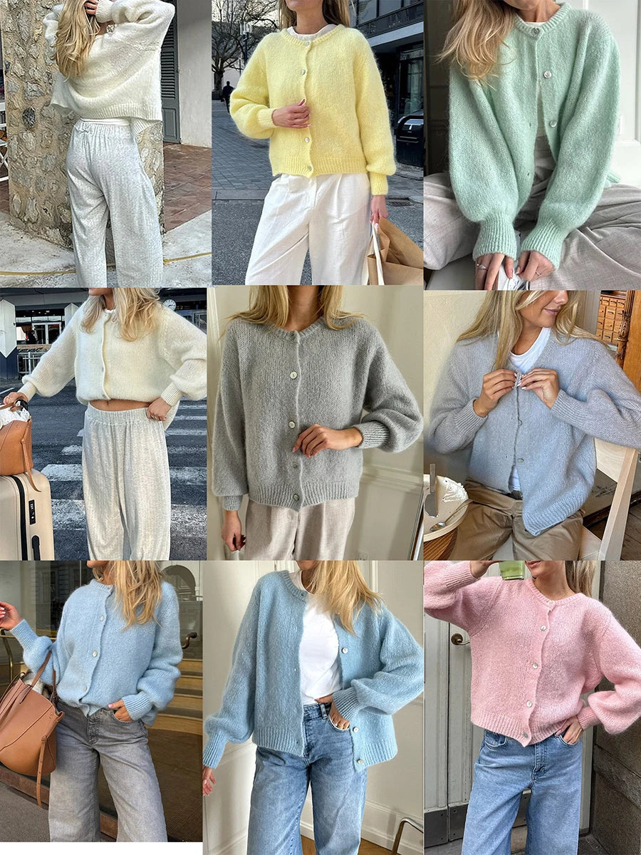 Soft Knit Button Cardigan – 2024 Autumn Chic