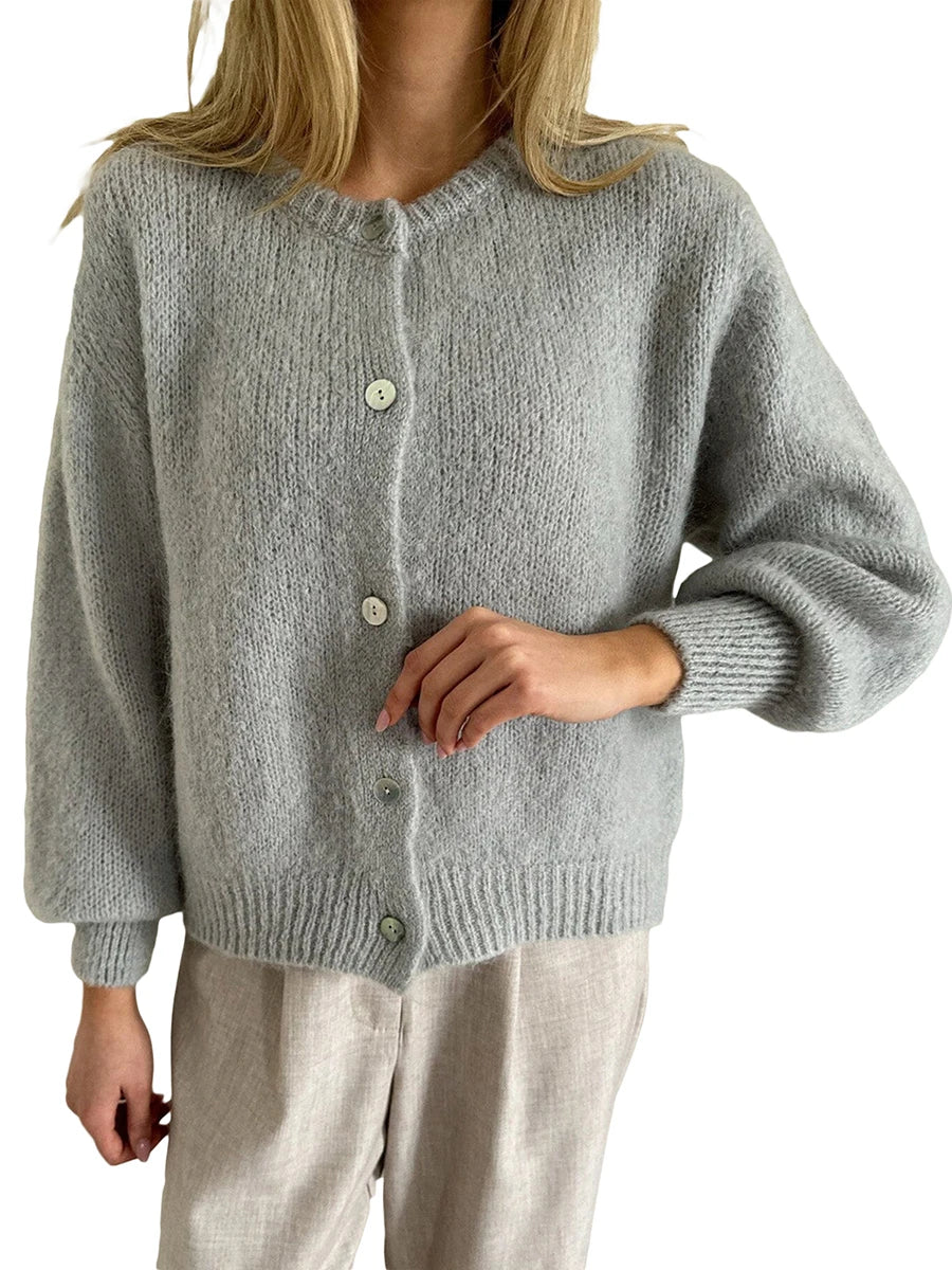 Soft Knit Button Cardigan – 2024 Autumn Chic