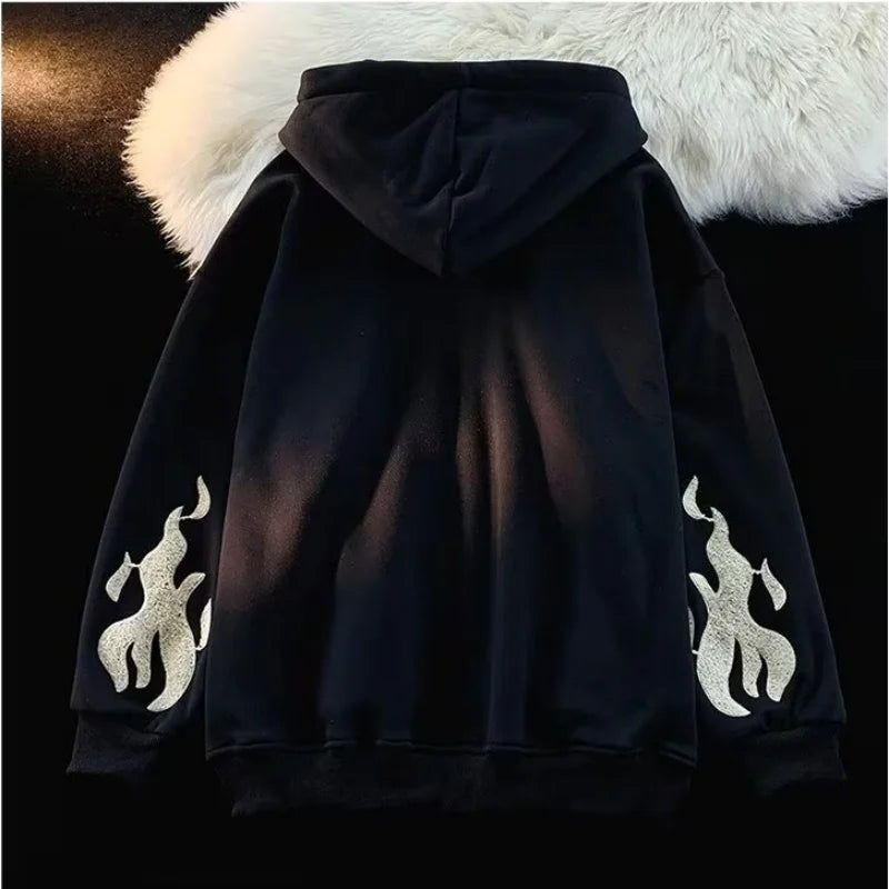 Retro Y2K Autumn Winter Hooded Coats