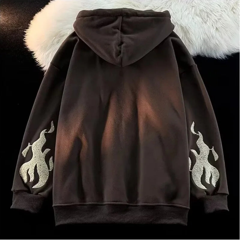 Retro Y2K Autumn Winter Hooded Coats