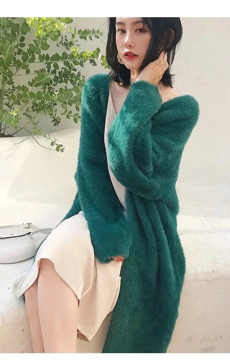 Plush Mink Knit Cardigan – Winter Luxe Edition