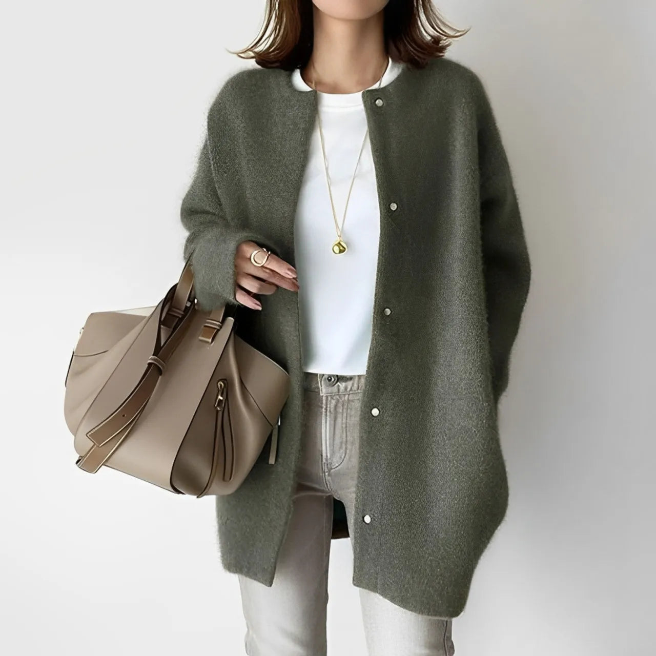 Soft Knit Button Cardigan – 2025 Autumn Luxe