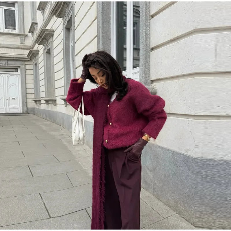 Sexy One-Shoulder Knit Sweater – 2025 Elegant Fit