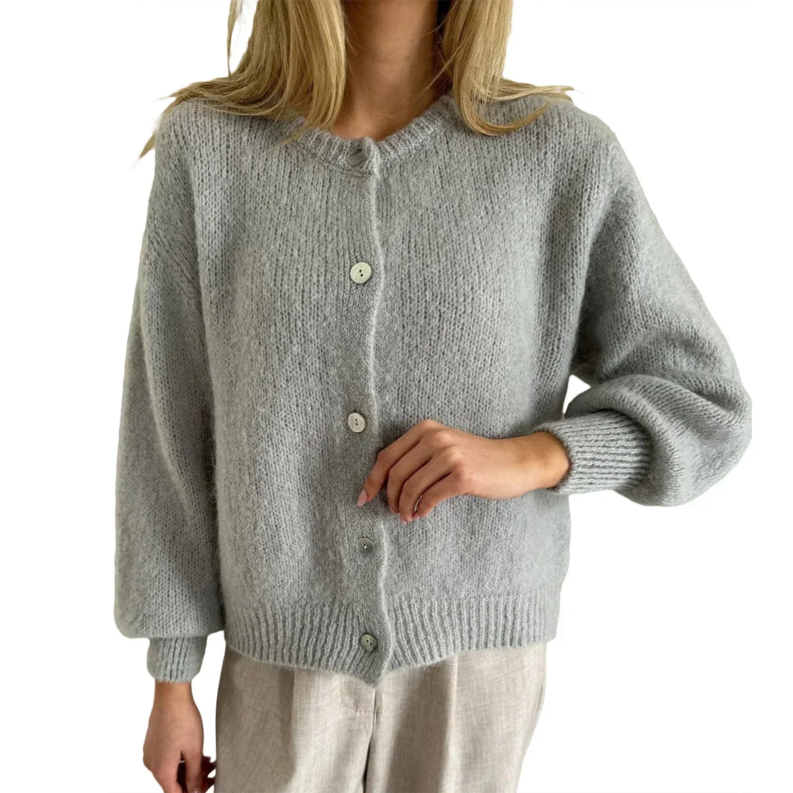 Soft Knit Button Cardigan – 2024 Autumn Chic